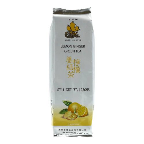 GOLDEN SAIL ZÖLD TEA CITROM SZÁLAS 100G