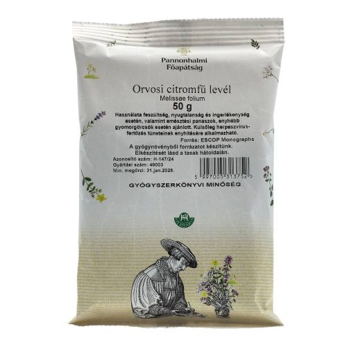 PANNONHALMI CITROMFŰLEVÉL 50G