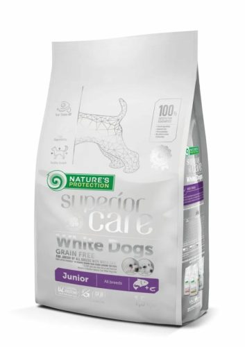 Natures Protection Dog Junior SC White Grain Free Salmon 1,5kg