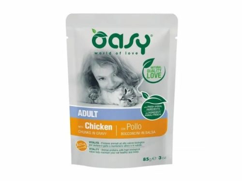 Oasy Cat Alutasakos Chunks in Gravy Adult Chicken 85g