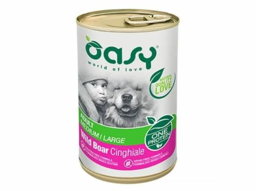 Oasy Dog Konzerv OP Adult Medium/Large Wild Boar 400g