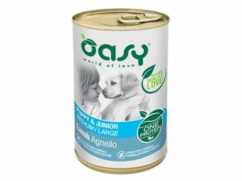 Oasy Dog Konzerv OP Puppy&Junior Medium/Large Lamb 400g
