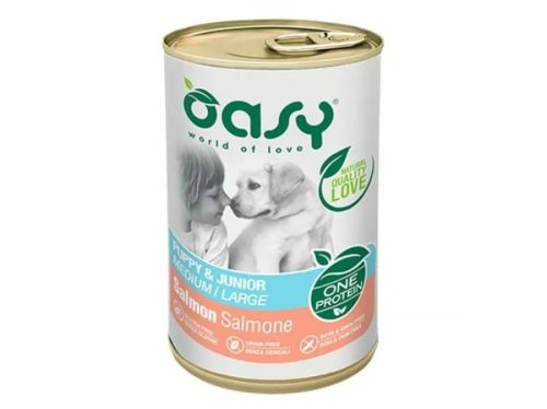 Oasy Dog Konzerv OP Puppy&Junior Medium/Large Salmon 400g