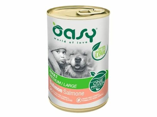 Oasy Dog Konzerv OP Adult Medium/Large Salmon 400g