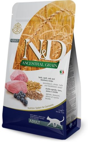N&D Cat Ancestral Grain bárány, tönköly, zab&áfonya adult 300g