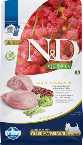 N&D Dog Quinoa Weight Management Adult mini 800g