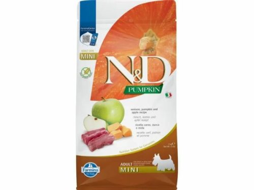 N&D Pumpkin Dog szarvas&sütőtök,alma adult mini 2kg
