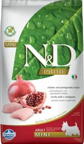 N&D Dog Prime csirke&gránátalma adult mini 2,5kg