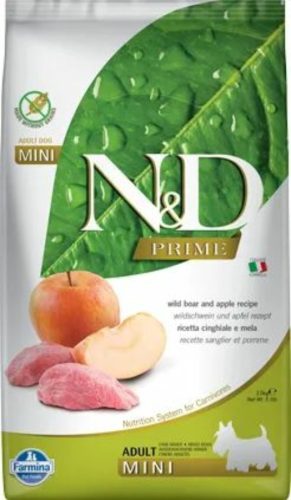N&D Dog Prime vaddisznó&alma adult mini 2,5kg