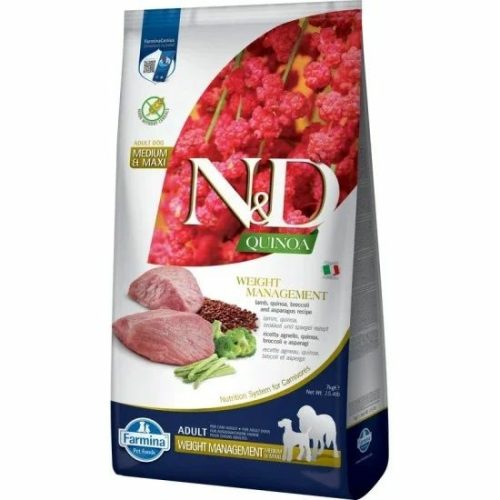 N&D Dog Quinoa Weight Management Adult Medium/Large bárány 7kg