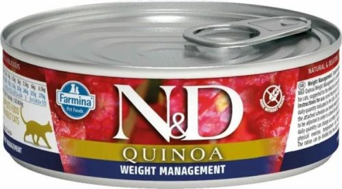 N&D Cat Quinoa konzerv weight management 80g
