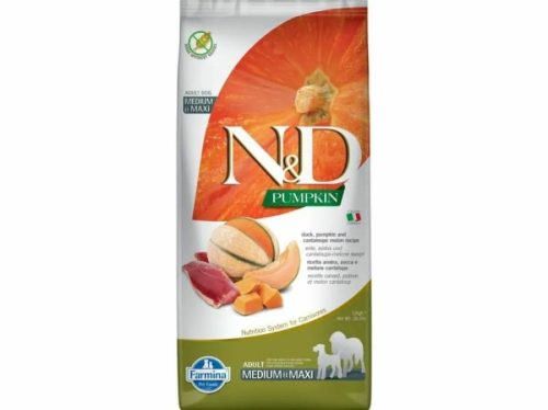N&D Pumpkin Dog kacsa&sütőtök,sárgadinnye adult medium&maxi 12kg