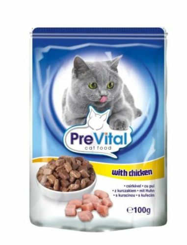 PreVital Alutasakos Macskaeledel Szárnyas 100g