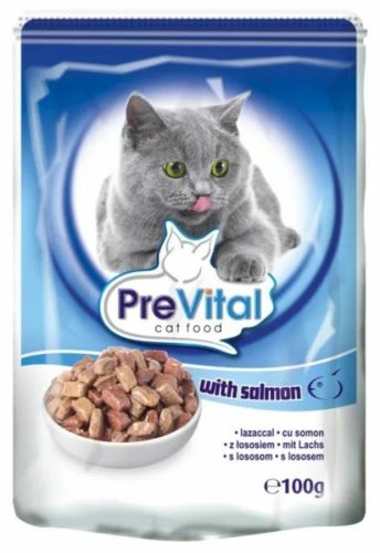 PreVital Alutasakos Macskaeledel Lazacos 100g