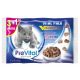 PreVital Alutasakos Macskaeledel 4x 100g ( 2db Csirke, 2db Borjú)