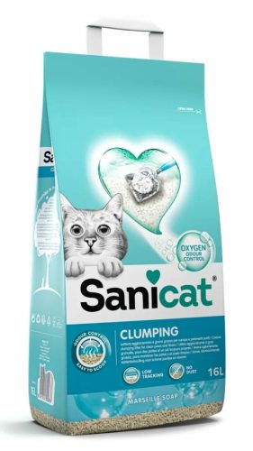Sanicat macskaalom Clumping marseille szappan csomósodó bentonit 16l