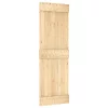 Tömör fenyőfa tolóajtó fémszerelék szettel 70 x 210 cm