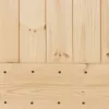 Tömör fenyőfa tolóajtó fémszerelék szettel 70 x 210 cm