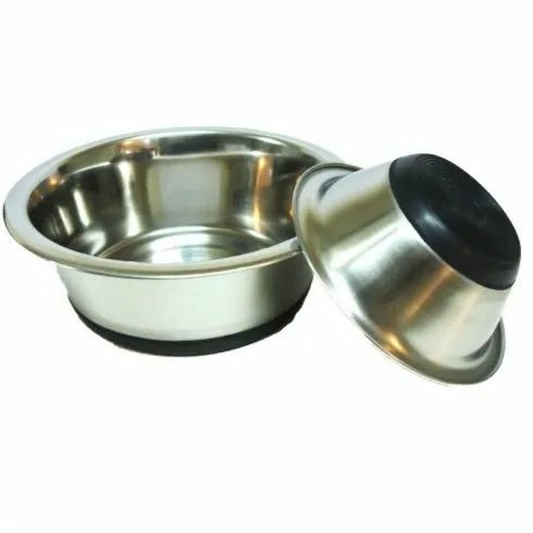 Tál Fém Etető/Itató Gumi Talpas 0,200l / 11,5cm
