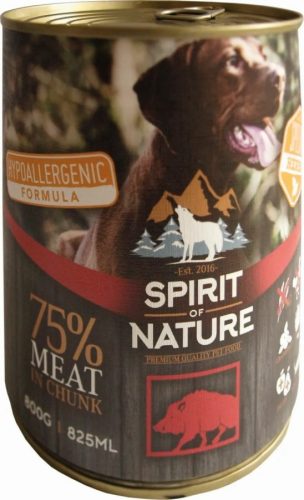 Spirit of Nature Dog konzerv Vaddisznóhússal 800gr