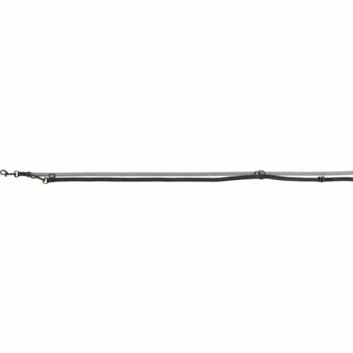 Trixie Póráz Softline Elegance Hosszabítható M–L 2m/20mm Fekete/Grafit