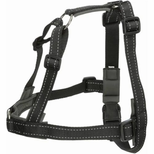 Trixie Hám Kiképző Lead'n'Walk Soft S–M 45–70cm/25mm Fekete
