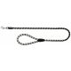 Trixie Póráz Cavo, S–M: 1.00 m/12 mm, Fekete/Ezüst
