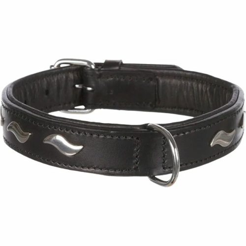 Trixie Nyakörv Active bőr designnal S-M 34-40cm/22mm fekete