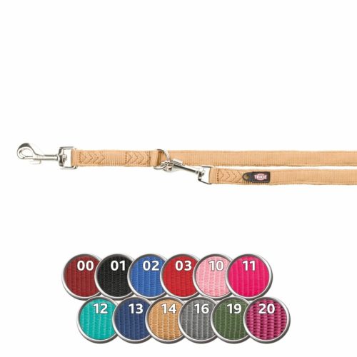 Trixie Póráz Hosszabbítható Prémium Dupla M–L 2m/20mm Orchidea