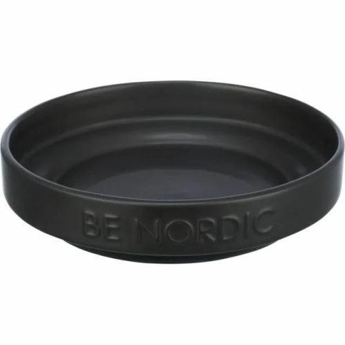 Trixie Tál Be Nordic kerámia/gumi, kör alakú 0,3l/16cm, fekete