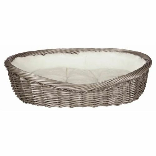 Trixie Kosár Fonott Béléssel és párnával 80cm szürke