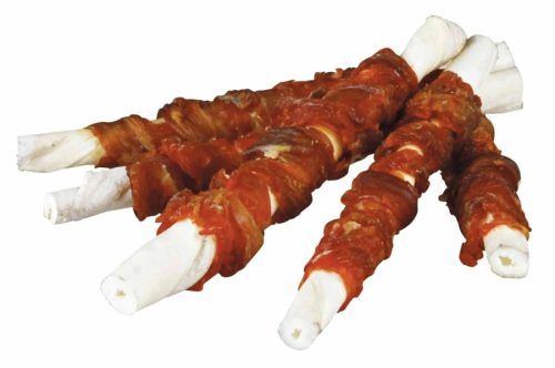 Trixie Jutalomfalat Denta Fun Tekercs Bivalyhússal, 12cm, 5db/70g