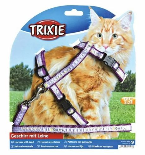 Trixie Hám És Póráz Xl Macskának Mintás 34-57cm/13mm 1,2m