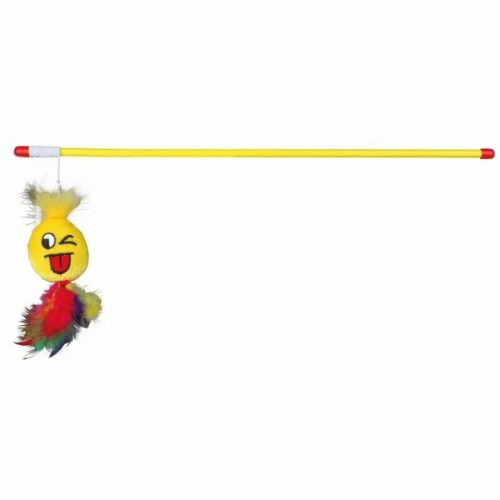 Trixie Játék Macskának Pálca Plüss Smiley 50cm