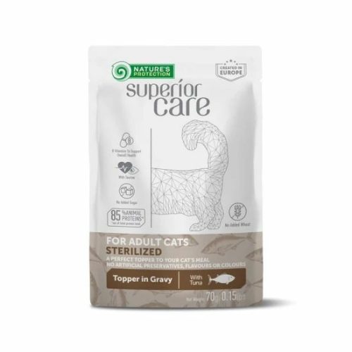 Natures Protection SC Alutasak Adult Cat with tuna for sterilised topper 70g