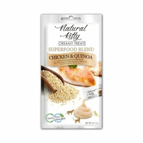 Natural Kitty Folyékony Jutalomfalat Csirke és Quinoa 4x12g