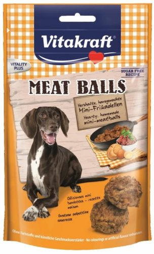 Vitakraft Meat Balls Kutya Jutalomfalat Húsgolyók 80g