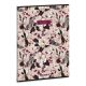 Füzet vonalas ARS UNA A/4 40 lapos Extra kapcsos Flowery Pink