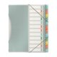 Előrendező ESSELTE Colour Breeze A/4 PP 12 részes