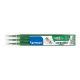 Tollbetét roller PILOT Frixion Clicker/Ball radírozható 0,25 mm zöld 3 darabos