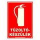 Piktogram Tűzoltókészülék piros (FLUOR.)