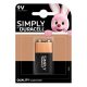 Elem DURACELL Basic MN1300 9V 1-es