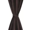 2 db barna sötétítőfüggöny fémkarikákkal 135 x 245 cm