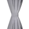 2 db szürke sötétítőfüggöny fémkarikákkal 135 x 245 cm