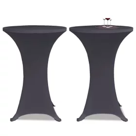 2 db nyújtható asztalterítő 80 cm Antracit