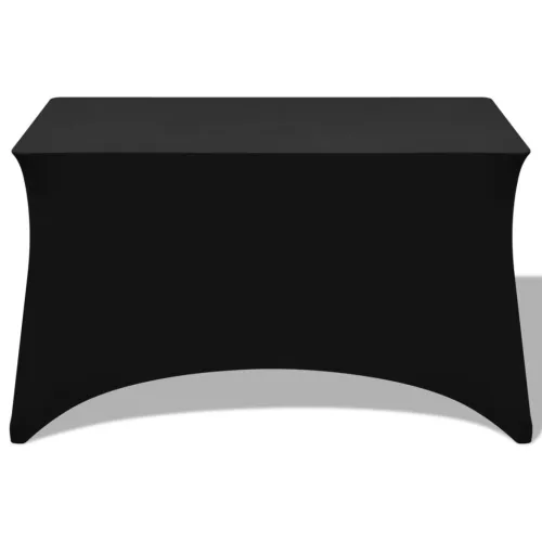 Sztreccs asztal védőhuzat 2 db 243x76x74 cm fekete