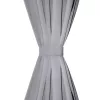 2 db szürke sötétítőfüggöny fém fűzőlyukakkal 135 x 175 cm