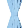 2 db türkiz sötétítőfüggöny fém függönykarikákkal 135 x 175 cm