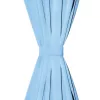 Türkizkék sötétítőfüggöny fém fűzőlyukakkal 270 x 245 cm