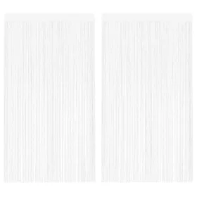 2 db fehér zsinórfüggöny 100 x 250 cm